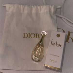 Dior J'adore Mini Bottle in Metallic Gold and Clear